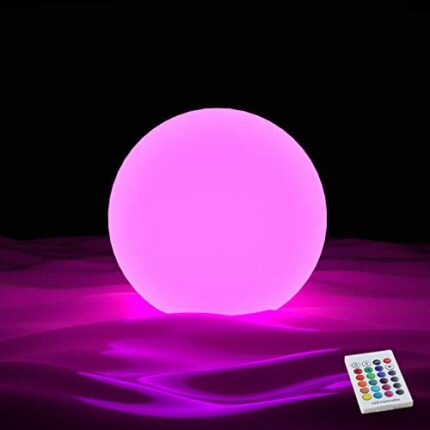 YESIE 4pcs 3.8-Inch LED Pool Light, Rechargeable Floating Bath Lights with Remote Control, Lazy Spa Accessories, Pool Toys, Christmas Ball Orname