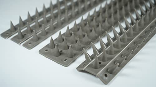Prikkastrip Eco Fence Wall Spikes Garden Security Anti climb cat/intruder deterrent (5m, Grey)