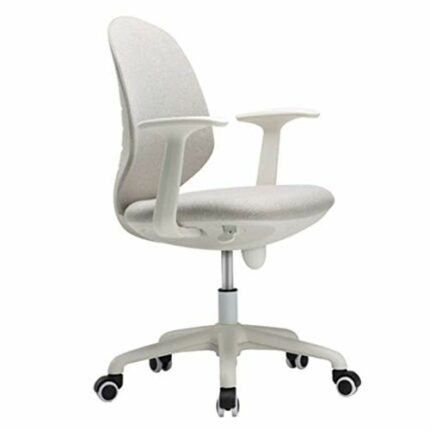 MMAXZ Chairs,Office-Chair Home Leisure Adjustable Swivel Gaming Desk-Chair Ergonomic Task Computer-Chair with Armrests(Color : Gray, Size : 85 *