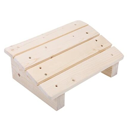 Slanted Foot Rest Under Desk Footrest Wood Foot Rest for Under Desk Wooden Foot Stool Under Desk for Home Office Pressure Relief for Back and Bod