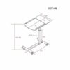 WALNUT Computer Desk, Student Multifunctional Desk with Folding Desk Portable Home, Simple and Modern