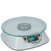 Taylor Digital Kitchen Food Scales with Glass Platform, Highly Accurate with Tare Function and Precision, Silver Weighs 5 kg / 5,000 ml Capacity
