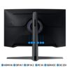 Samsung Odyssey G7 LC27G75TQSPXXU 27" 1000R Curved Gaming Monitor - 240Hz, 1ms, 1440p QHD, Gsync, QLED, HDR600, HDMI, Displayport, USB
