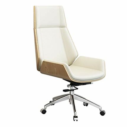 office chair gaming chair computer chair Ergonomic Office Chair High Back, Wooden and Microfiber Leather Seat Adjustable Height Computer Desk Cha