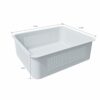 FENCETECH White Basket Poolside Deckbox Storage Organizer, 6-Pack