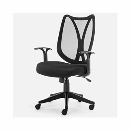 TJLSS Desk Chair and Swivel Home Office Chair Mid Back with Lumbar Support Ergonomic Task Chair with Mesh Seat