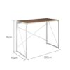 BMFHO Small Folding Study Writing desk for bedroom, portable Space Saving furniture,Collapsible, no assembly