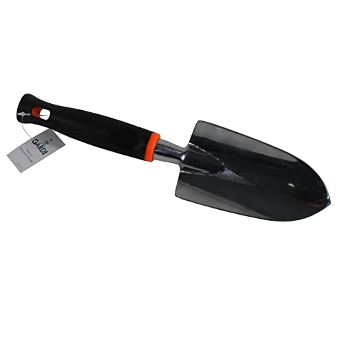 Gardi Black & Orange Hand Trowel for Weeding, Moving, Planting & Digging