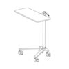 DLOETT Freely Movable Keyboard Tray Laptop Stand Height Adjustable Silent Pulley Movable Table Mouse Pad for Home and Office