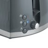 Russell Hobbs 26063 2 Slice Toaster - Contemporary Honeycomb Design with Extra Wide Slots and High Lift Feature, Grey