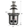 Total Chef 3 Tier Electric Chocolate Fountain Machine, Fondue Large Set, 1.5 Pound Capacity, Adjustable Settings, Keep Warm Function, Perfect for