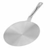 Zerodis Stainless Steel Heat Diffuser Plate Kitchen Utensil with Heat Proof Handle for Gas/Electric/Induction Cooker(20cm)