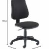 Office Hippo High Back Swivel Desk Chair, Ergonomic Home & Office Chair With Height Adjustable Seat & Backrest, Generous Seat For Extra Comfort,