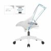 WALNUT Ergonomics Office Chair Comfortable Simple Computer Chair Dormitory Seat Study Swivel Chair (Color : Gray)