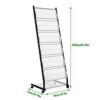 Floor-Standing Magazine Display Stand, Office Files Organizer Magazines Holder, Papers Literature Organization Storage Rack for Home Offices News