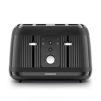 Kenwood Dawn Toaster, 4 Slot Toaster, Reheat, 5 Browning Settings, Defrost and Cancel Functions, Pull Crumb Tray, TFP09.​000BK, 1800W, Midnight B