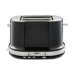 Tower T20043NOR Belle 2-Slice Toaster with 7 Browning Settings, Defrost/Reheat/Cancel, 800 W, Black/Noir