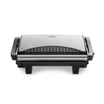 Tower T27009 Cerasure+ 4 Portion Health Grill & Panini Press with Non-Stick Plates, Drip Tray, 1000W, Black