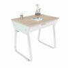 JYJZHX Computer Desk Writing Study Table with Side Drawers Classic Home Office Laptop Desk Wood Notebook Table