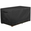 STEECA Patio Deck Box Cover Waterproof Outdoor Rectangular Storage Bench Cover 62L x 30W x 26H inch