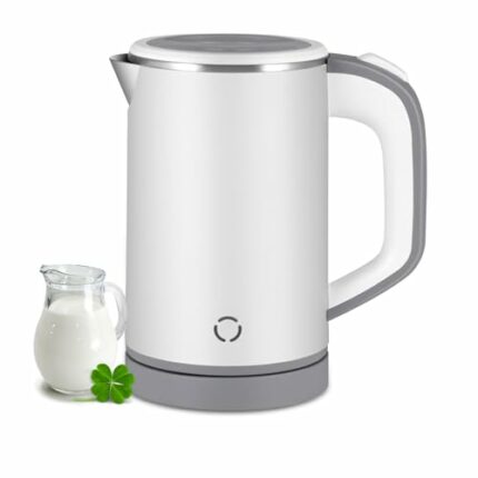 Travel Kettle Small,800ml Mini Kettles Electric,Portable Electric Travel Kettle,5 Minutes Fast Boiling,Auto-Shutoff,Low Wattage Kettle for Travel