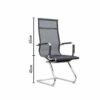 ZCMEB Mid-Back Big Ergonomic Office Lumbar Support Mesh Computer Desk Task Chair