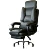 JHKZUDG High Back Executive Office Chair,Reclining Office Chair with Armrest,Reclining Computer Chair with Adjustable Height, Swivel Wheels And R