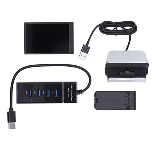 Pilipane Mini Display,Mini Monitor, Mini Screen, Computer Monitor Screen 3.5 Inch USB Black, Stepless Brightness Adjustment, PC Sensor Field Disp