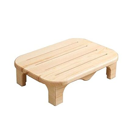 XHALERY Foot Rest Wood Ergonomic Wood Foot Stool Under Desk Foot Rest,for Office Home to Relieve Tendon Pains and Improve Blood Circulation,B