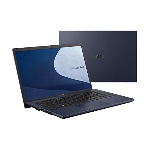 ASUS ExpertBook B1 Business Laptop, 14” FHD, Intel Core i5-1135G7, 512GB SSD, 8GB RAM, Military Grade Durable, AI Noise Cancelling, Webcam Privac