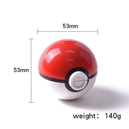 QINJLI Herb Grinders-Pokemon Pokeball Grinder for Herbs and Spices-3 Piece 53MM