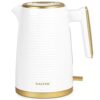Salter EK5031WHT Palermo Electric 1.7L Kettle - 3000W Rapid Boil, 360° Swivel Base, Auto Shut-Off, Boil-Dry Sensor, Anti-Limescale Filter, Easy V