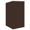 LUKEO Garden Shed Outdoor Storage House for Tools Bikes Beach Chairs and Lawn Mower Galvanized Steel, 87x98x159cm
