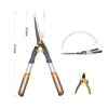 AIRAJ Hedge Shears Set, Professional Garden Shears, Hedge Clippers for Trimming Bushes and Fences, Manual Hedge Trimmer with SK-5 Serrated Blades
