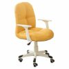 Ygqbgy Office chair-Home Chair Comfortable High Rebound Sponge PadErgonomic Backrest Fixed Armrest