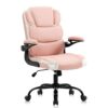 FGHOEV Office Chairs Desk Chair With Arms PU Leather Computer Chair For