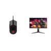 AOC AGON AGM700 Gaming Mouse 16,000 DPI Omron Switches RGB Effects Adjustable DPI weight Gaming 24G2U5 24 Inch FHD Monitor, 75Hz, 1ms, IPS, AMD F