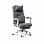 ZCMEB Reclining Office Desk Chair Adjustable High Back Ergonomic Computer Mesh Recliner Home Office Chairs with Footrest and Lumbar Support