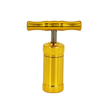 Portable T Press Handle Tool Metal Heavy Duty Pollen Presser Tobacco Spice Crusher for Pressing Herb, Spice, Hay