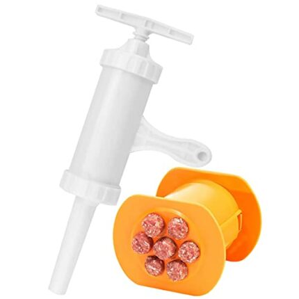 Manual Sausage Maker Meat Stuffer Filler TAIZER 2PCS 7 Sausages Making Mold One Press Sausage Making Tool Non Stick Kitchen Barbecue Grilling Par