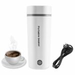 Utopiashi Travel Kettles Electric Small, 350ML Portable Mini Electric Kettle, One Cup Hot Water Maker Lightweight Stainless Steel Travel Mug for