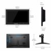 Thinlerain 10.1 inch Small PC Monitor Mini Monitor HDMI Monitor with IPS Panel, 1366x768 LED Monitor Support HDMI VGA Intput, for Computer, Lapto
