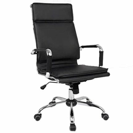 WALNUT Chairs,Office Chair with High Back Large Seat and Tilt Function Executive Swivel Computer Chair PU Black (Size : 103 * 67 * 79cm)