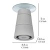WENKO Feet for Hob Cover Plates Set of 4 - Replacement Feet, PVC, 4.4 x 5 x 4.4 cm, Transparent