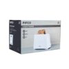 White Toaster 2 Slice - With Browning Controls & Anti-Jam Function - Compact Design 2 Slice Toaster - Easy to Clean with Removable Crumbs Tray -