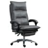 JHKZUDG PU Leather Executive Computer Desk Chair,High Back Home Office Chair, Adjustable Executive Leather Chair with Armrest And Feet, with Heav