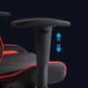 YINYUAN Game Chair Human Engineering Computer Chair With Pillow Waist Support Suitable For Office Home Bag Game White Red (Color : White)