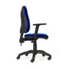 Rocada, Adjustable Desk Chair, Office Chair with Armrest and wheels, Comupter Swivel Chair in Reinforced Breathable Fabric (Blue)