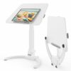 JOY worker Foldable Mobile Standing Desk, Height Adjustable Sit Stand Desk, 90° Tiltable Rolling Laptop Desk, Portable Desk with Wheels Non-Slip