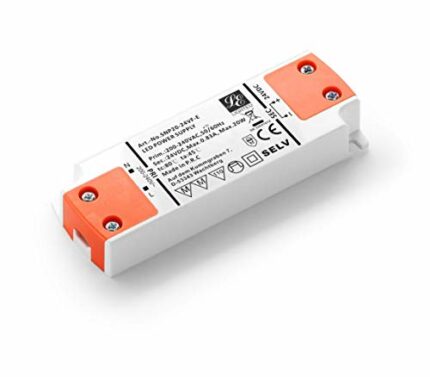 LIGHTEU, Transformer LED Power Supply - 20W, 24 V DC, 0.84A - Constant Voltage for LED Strip Lights and G4, MR11, MR16 LED Light Bulbs